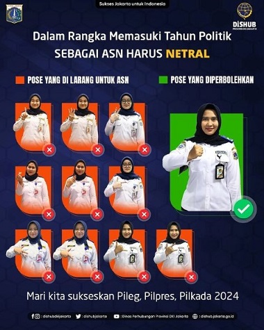 Dalam rangka memasuki tahun politik, sebagai Aparatur Sipil Negara (ASN) harus bersifat netral